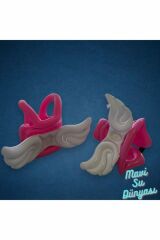 Çocuk Şişme Can Yeleği Can Simidi Kanatlı Pembe Renk Deniz Havuz - Mavi Su Dünyası