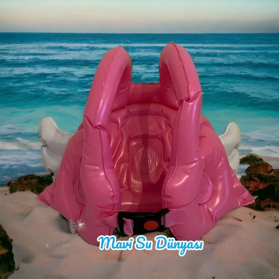 Çocuk Şişme Can Yeleği | Can Simidi | Kanatlı Can Yeleği | Deniz ve Havuz Can Simidi | Can Simit Mavi - L