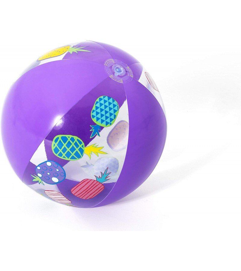 Deniz Topu Plaj Topu Renkli ve Desenli 51 Cm Mor