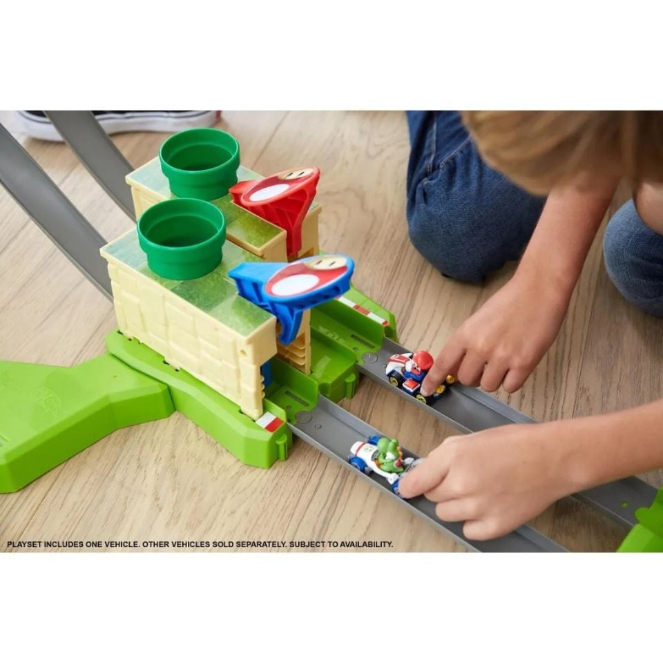 Hot Wheels Mario Kart Çılgın Dönüş Parkuru Yarış Seti- Mavi Su Dünyası
