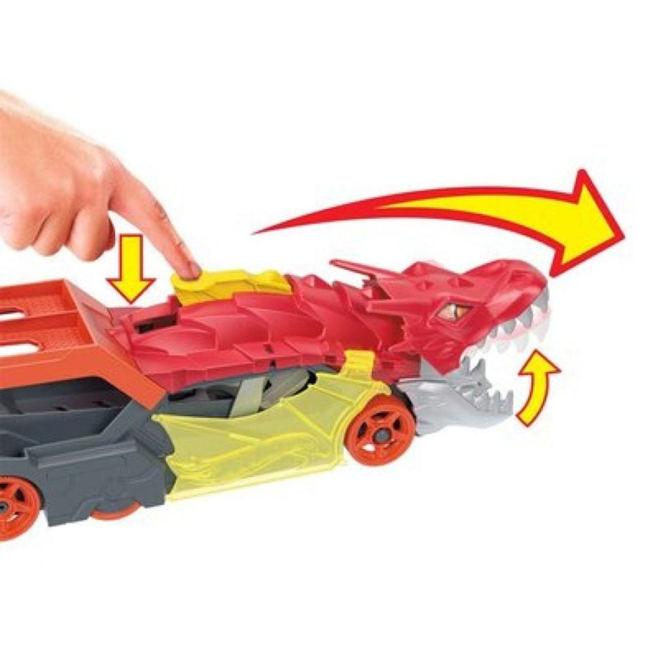 Hot Wheels Fırlatıcı ve Taşıyıcı Ejderha - Mavi Su Dünyası