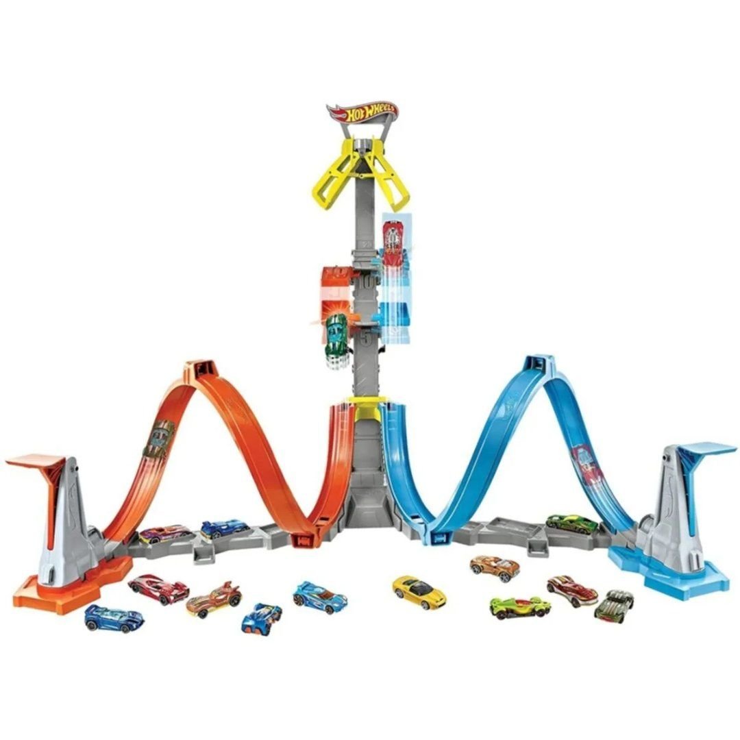 Hot Wheels Dikey Uçuş Heyecan Yarış Seti - Mavi Su Dünyası