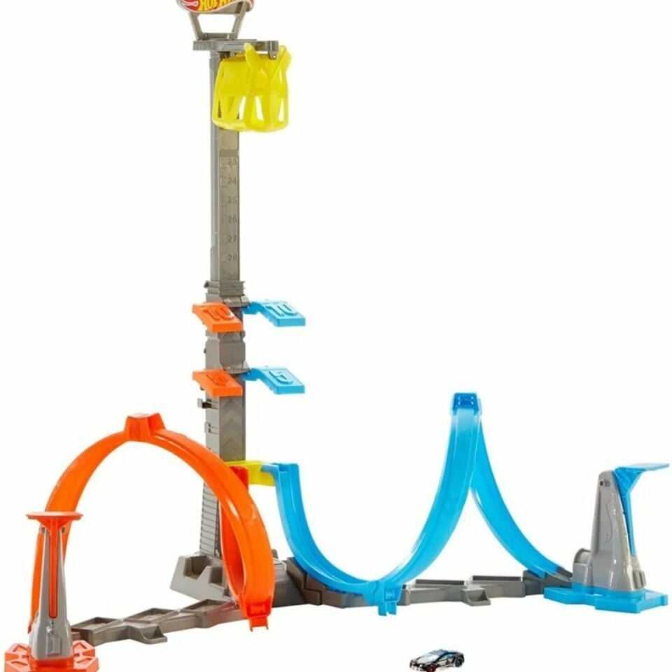 Hot Wheels Dikey Uçuş Heyecan Yarış Seti - Mavi Su Dünyası