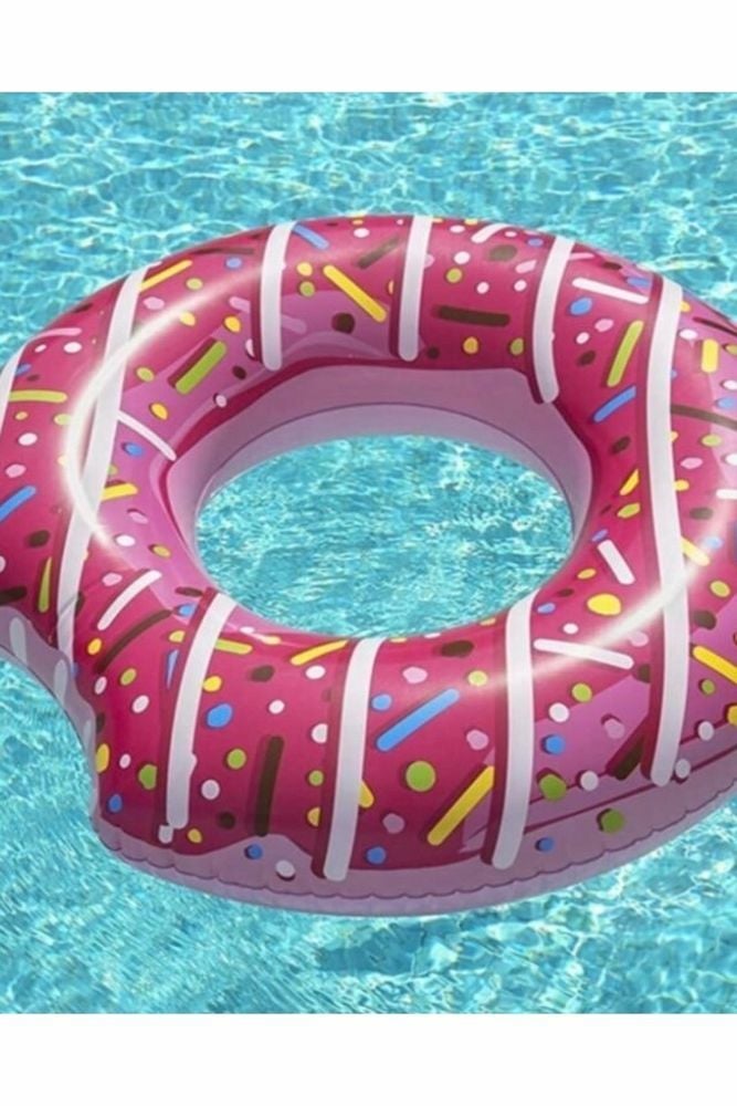 Donut Pembe Şişme Simit 107 Cm 42 Cm