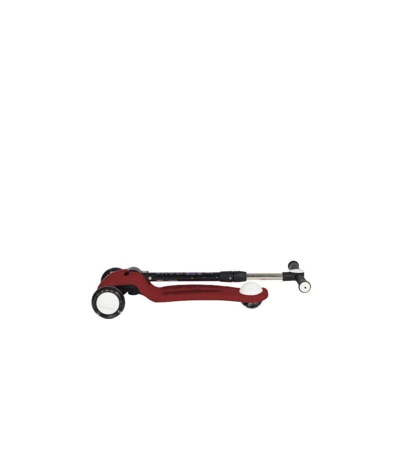 3+ Yaş Pro Scooter Bordo Işıklı 50 Kg Taşıma Kapasiteli