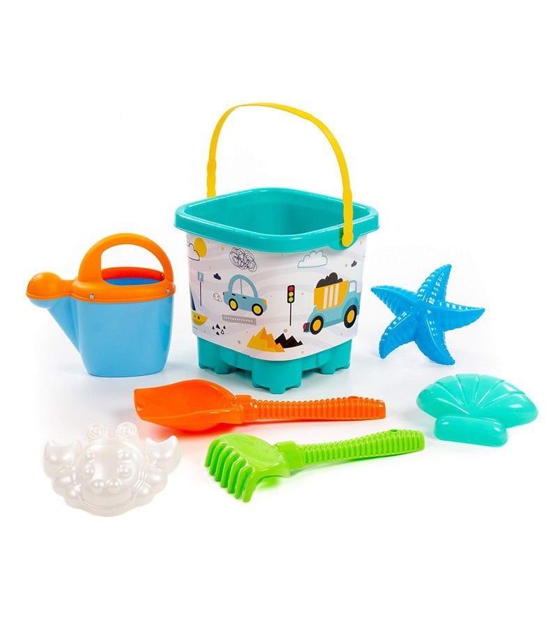 Büyük Kale Kova, Kürek, Tırmık, Su Kabı ve Plaj Kalıpları Seti