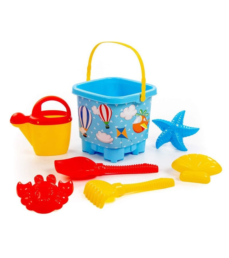 Büyük Kale Kova, Kürek, Tırmık, Su Kabı ve Plaj Kalıpları Seti