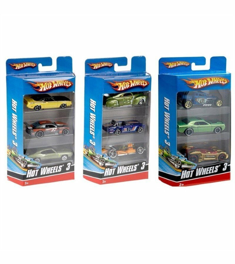 Hot Wheels 3' Li Araba Seti - Mavi Su Dünyası