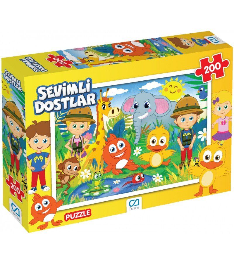 Sevimli Dostlar Puzzle 200 Parça