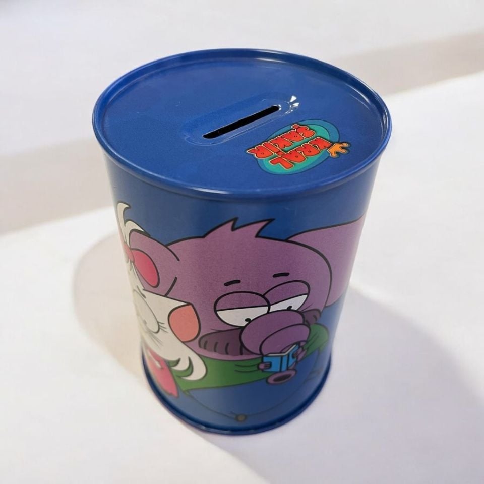 Kral Şakir Desenli Kumbara Mavi