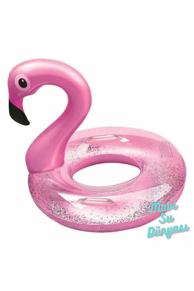 Flamingo Simit Simli 65 Cm Yandan Tutmalı - Mavi Su Dünyası
