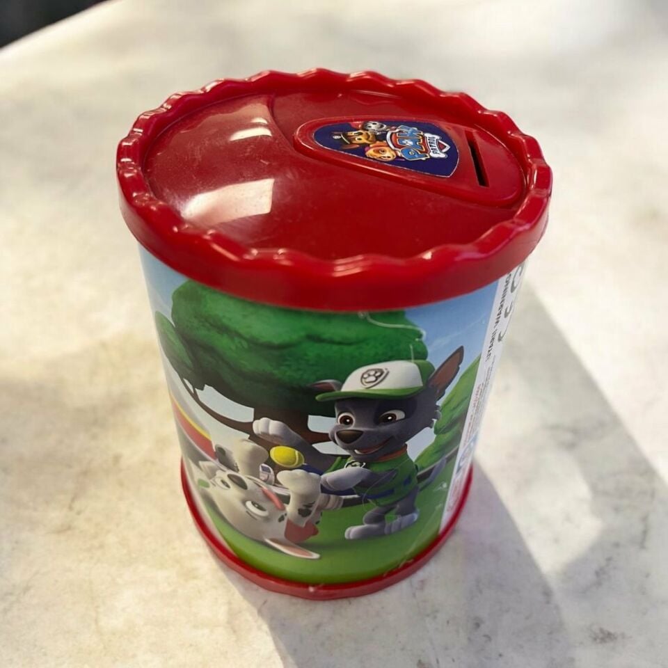 Paw Patrol Desenli Kumbara Yeşil