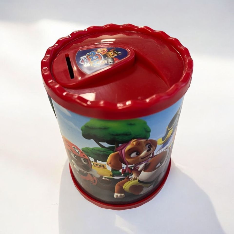 Paw Patrol Desenli Kumbara Kırmızı