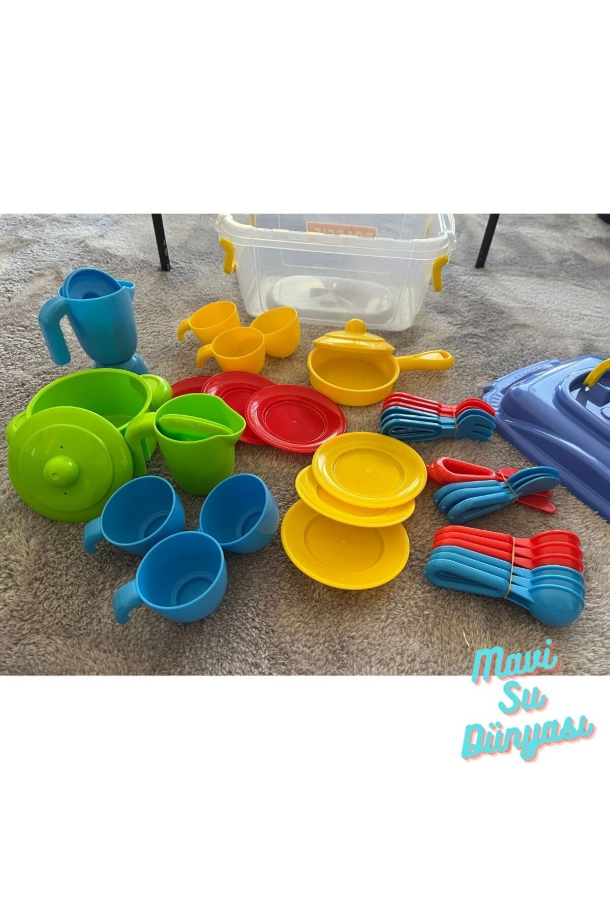 Çocuk Yemek Takımı 38 Parçalık Kutulu