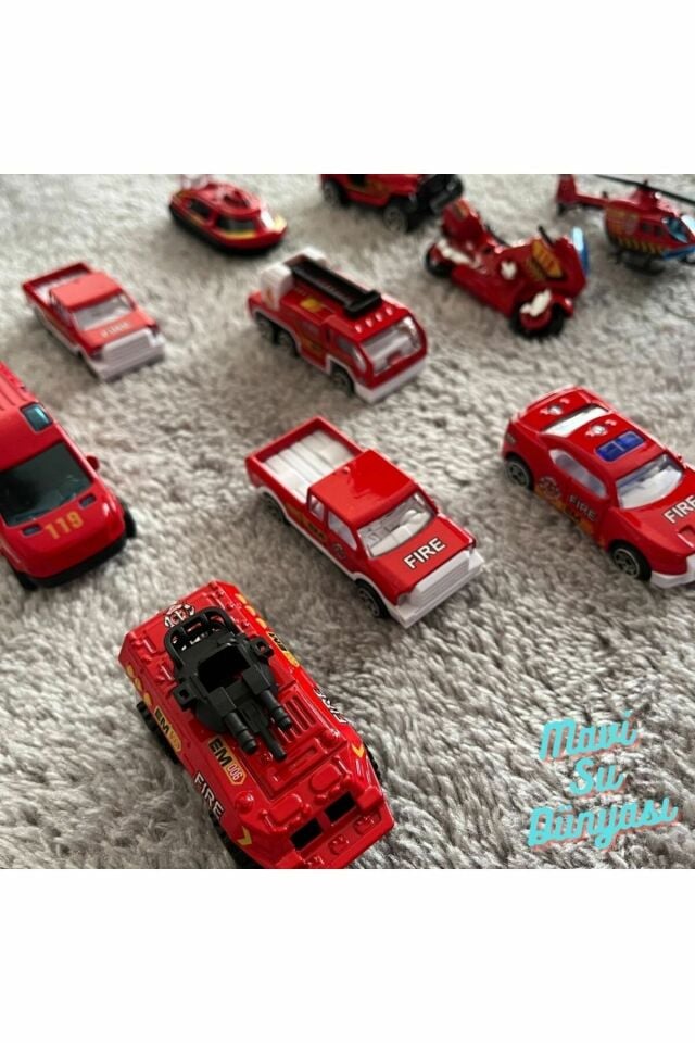 İtfaiye Seti Oyuncak Arabalar Metal