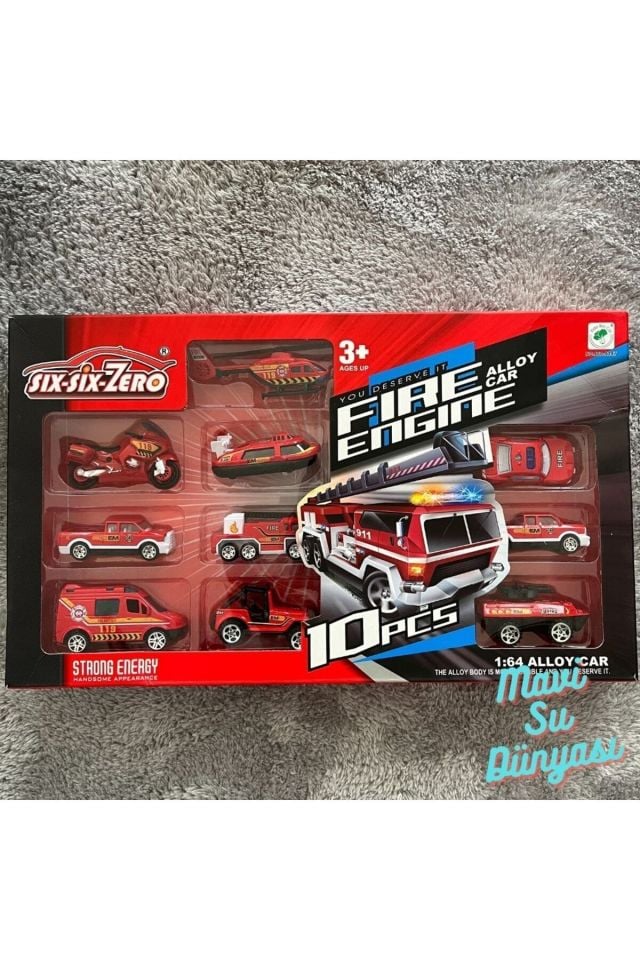 İtfaiye Seti Oyuncak Arabalar Metal
