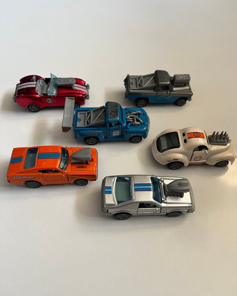 Çek Bırak Metal Arabalar 6 Parçalı Set 8 Cm Arabalar