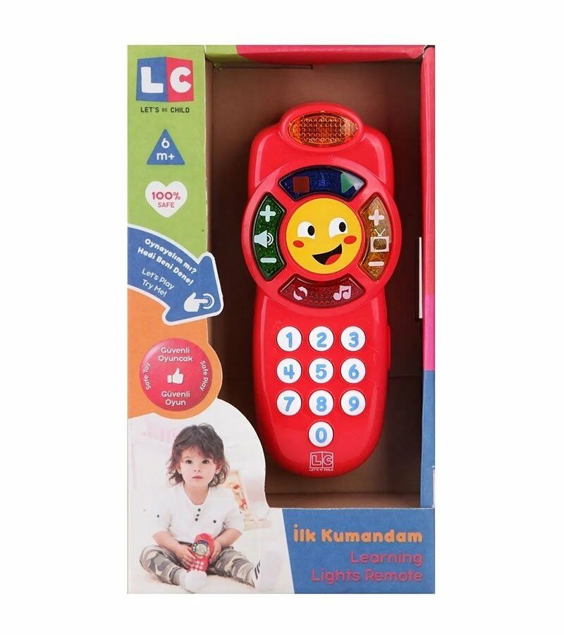 Işıklı ve Ses Çıkaran Müzikli Bebek İlk Kumandam - Mavi Su Dünyası Kırmızı