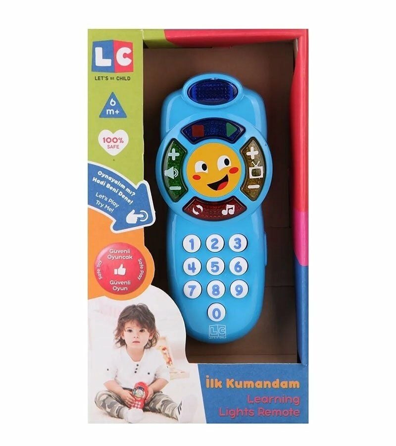 Işıklı ve Ses Çıkaran Müzikli Bebek İlk Kumandam - Mavi Su Dünyası Mavi