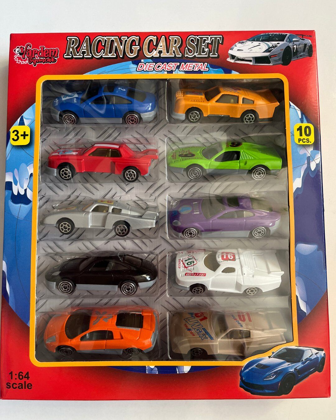Metal Şehir Arabaları | Metal Şehir Araçları | 10' lu Araba Seti |7 Cm Uzunluğunda Metal Arabalar
