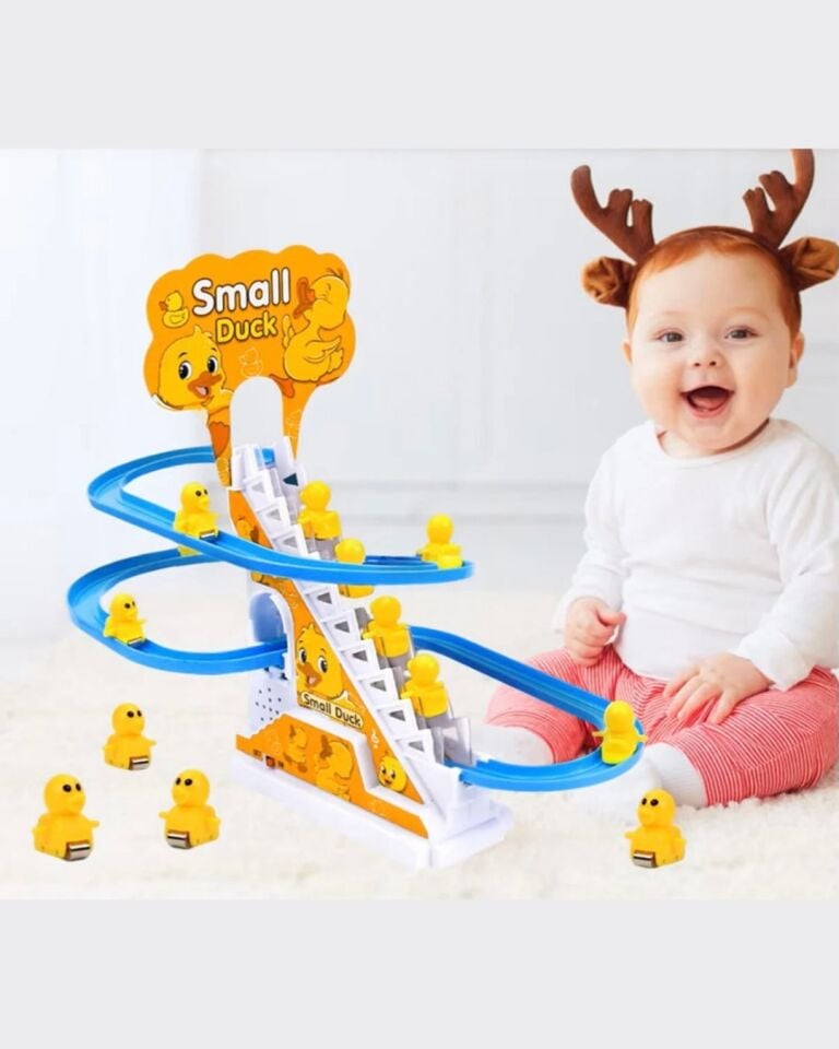 Kaydıraklı Ördek Seti | Müzikli ve Işıklı | Dön Dolaş Ördek Oyunu | Merdivenden Çıkıp Kaydıraktan Kayan Yavru Ördek