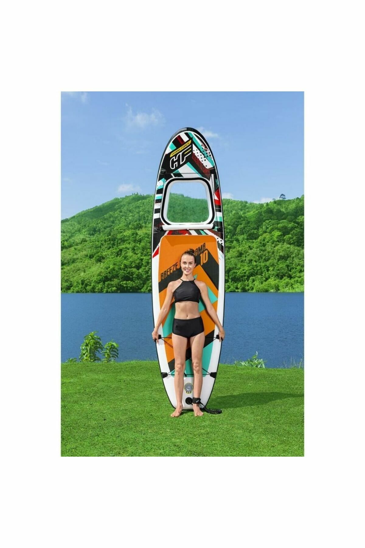 Paddle Board Hydro-Force Kürek+Pompa+Çanta - 305 x 84 Cm - MAVİ SU DÜNYASI