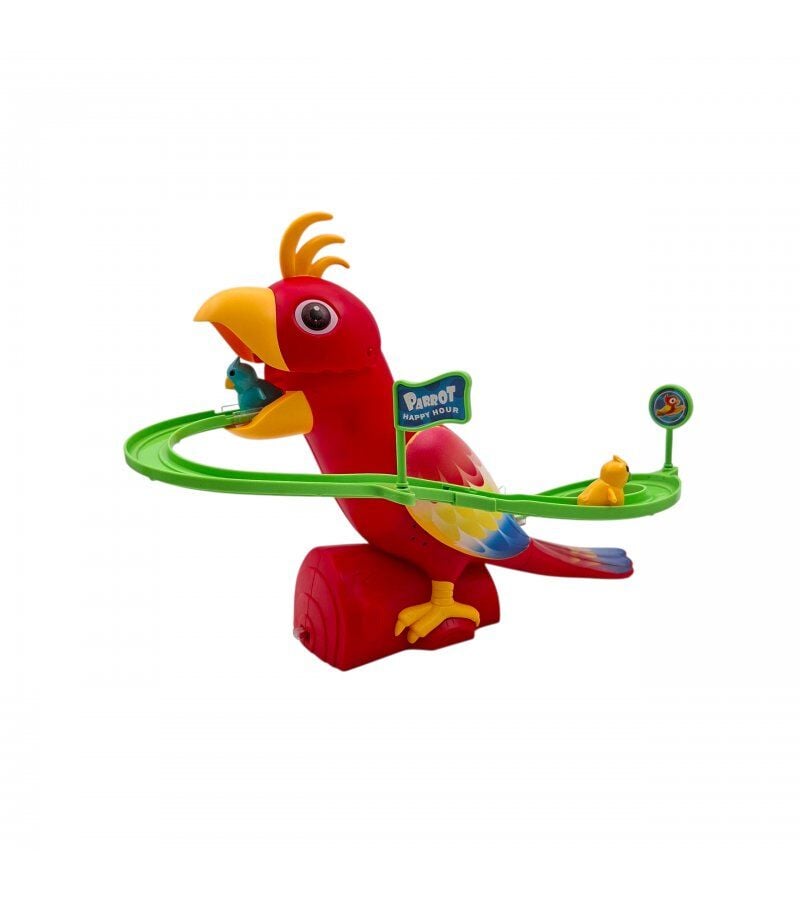 Kaydıraklı Papağan Seti | Müzikli ve Işıklı | Dön Dolaş Papağan Oyunu | Merdivenden Çıkıp Kaydıraktan Kayan Yavru Papağan