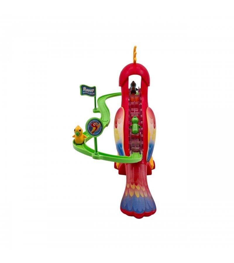 Kaydıraklı Papağan Seti | Müzikli ve Işıklı | Dön Dolaş Papağan Oyunu | Merdivenden Çıkıp Kaydıraktan Kayan Yavru Papağan