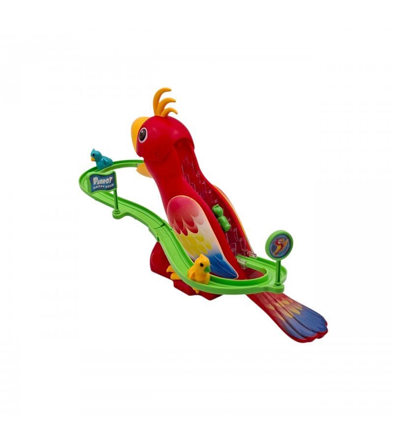 Kaydıraklı Papağan Seti | Müzikli ve Işıklı | Dön Dolaş Papağan Oyunu | Merdivenden Çıkıp Kaydıraktan Kayan Yavru Papağan