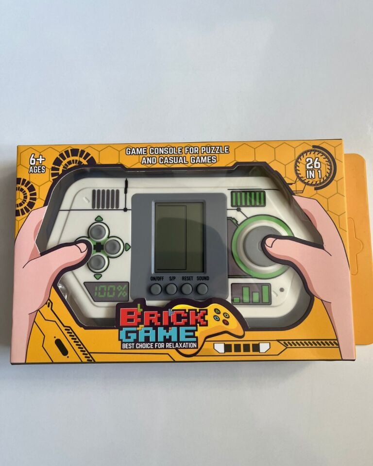 Büyük Tetris Beyaz-Yeşil Renkli 15x8 Cm