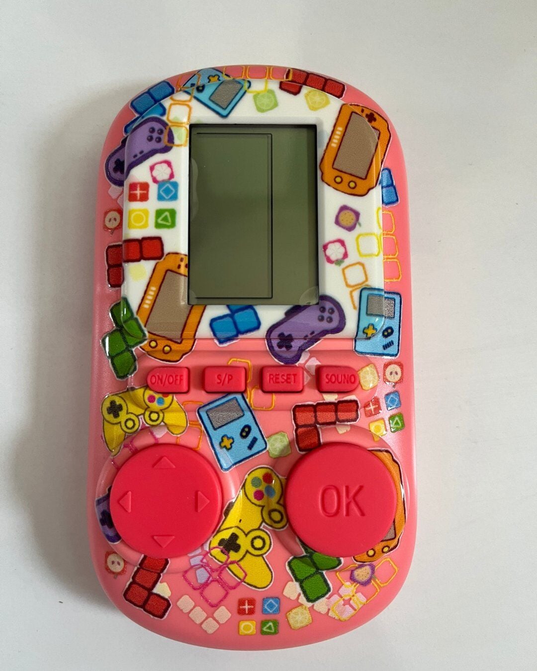 Büyük Tetris Pembe Ağırlıklı Ateri 13x8 Cm