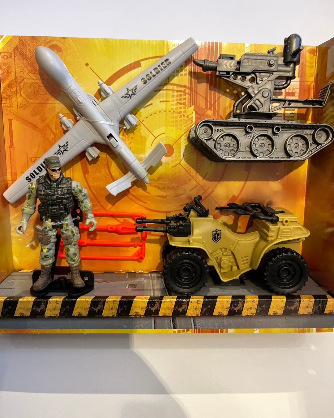 Kutulu Asker Seti Askeri Araç Tank İHA 4' lü Set