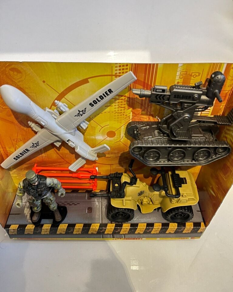 Kutulu Asker Seti Askeri Araç Tank İHA 4' lü Set