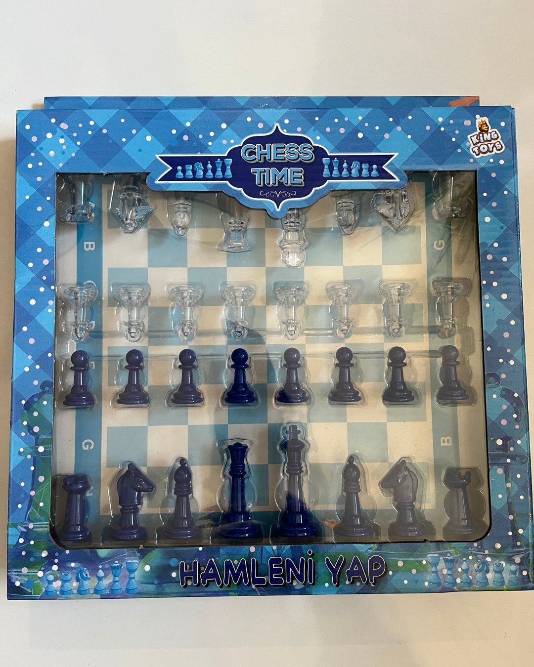 Satranç Seti Mavi Renk 26x25 Cm