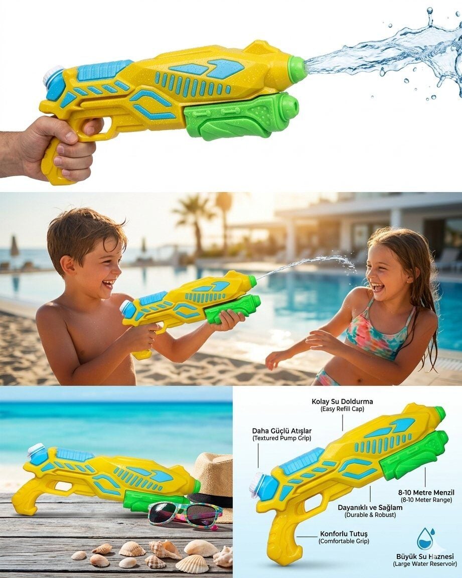 Büyük Pompalı Su Tabancası