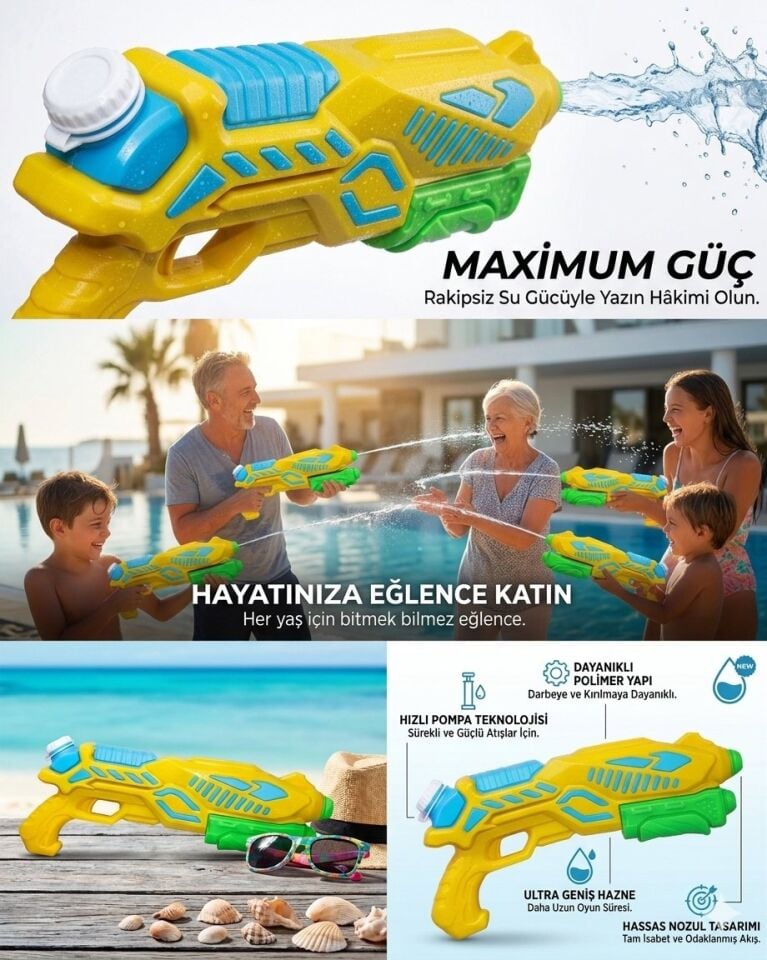 Büyük Pompalı Su Tabancası