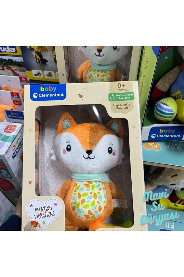 Peluş Renkli Tilki Aktiviteli  - Mavi Su Dünyası