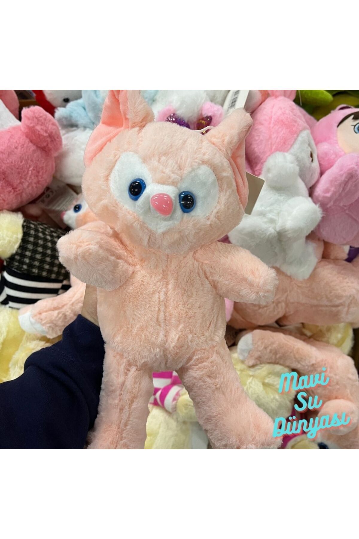 Peluş Pembe Tilki - Mavi Su Dünyası