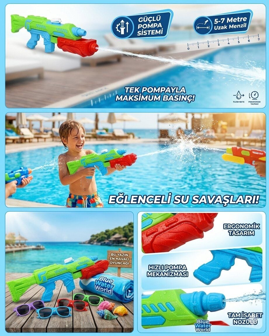 Keleşli Pompalı Su Tabancası