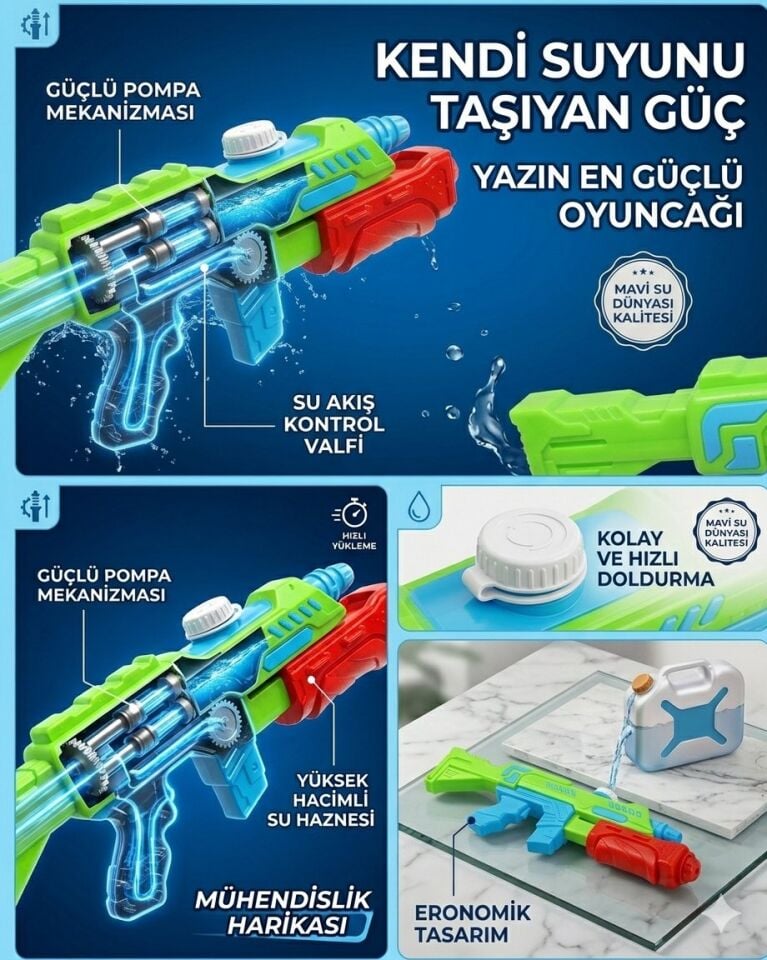 Keleşli Pompalı Su Tabancası