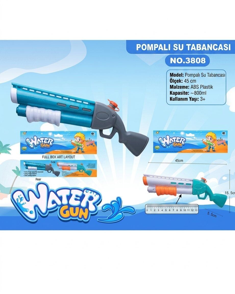 Pompalı Su Tabancası 45 Cm