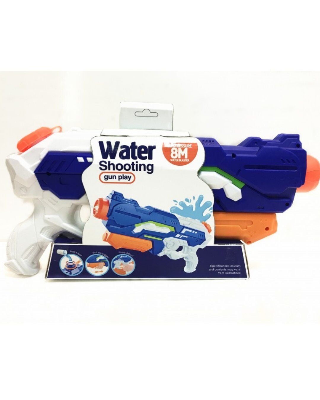 Pompalı Su Tabancası Kutulu Mavili