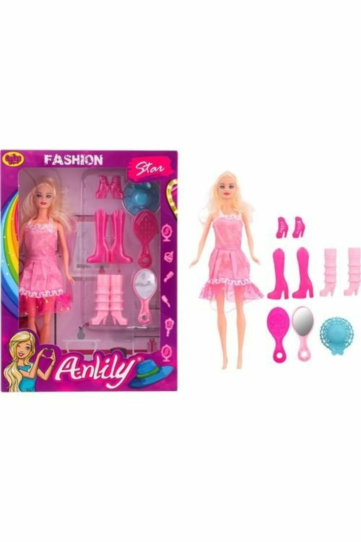 Anlıly Kutuda Bebek Çizmeli Aynalı | Mavi Su Dünyası