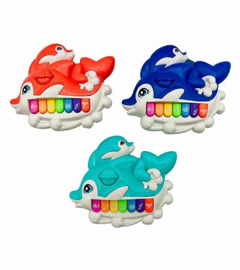 Çocuk Küçük Eğlenceli Piano - Mavi Su Dünyası Kırmızı