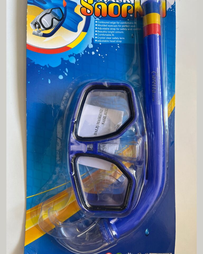 Şnorkel Set Mavi Renk 7 ile 14 Yaş Arası