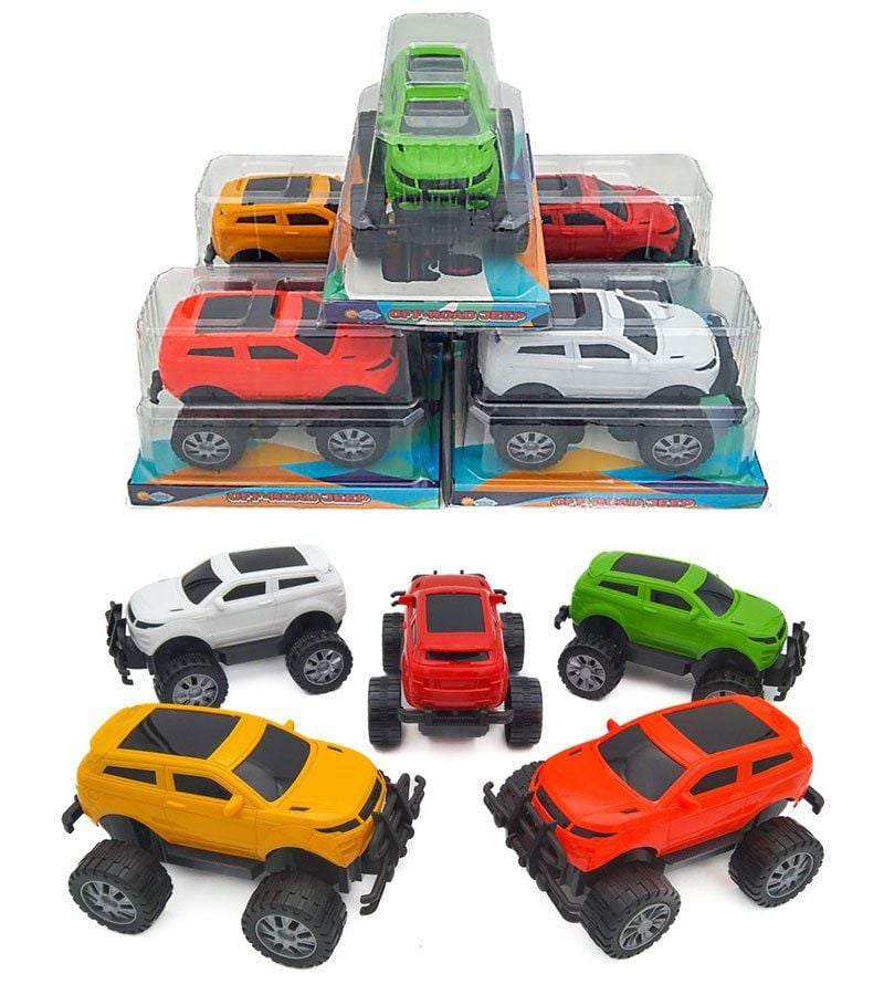 Sürtmeli Vakumlu Kutuda Jeep - Mavi Su Dünyası Yeşil