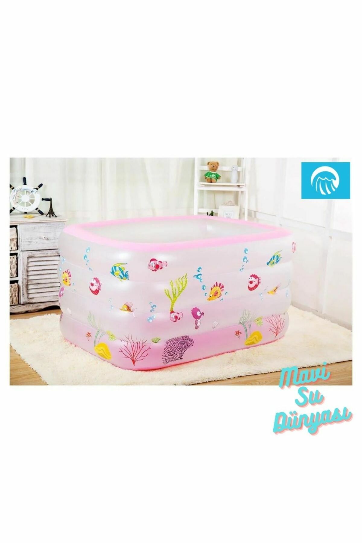 Havuz Çocuk Derin 140 Cm x 100 Cm x 70 Cm Pembe