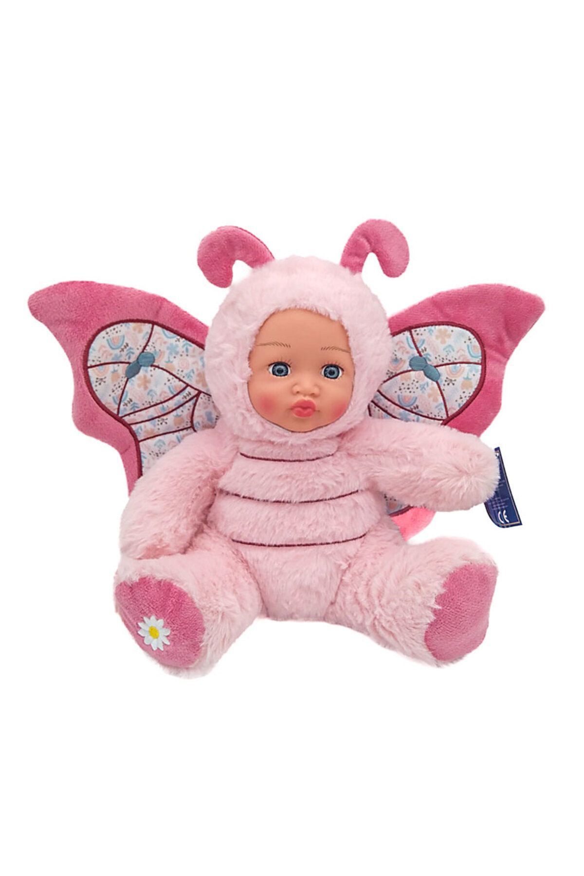 Peluş Bebek Yüzlü Kelebek 30 Cm - Mavi Su Dünyası