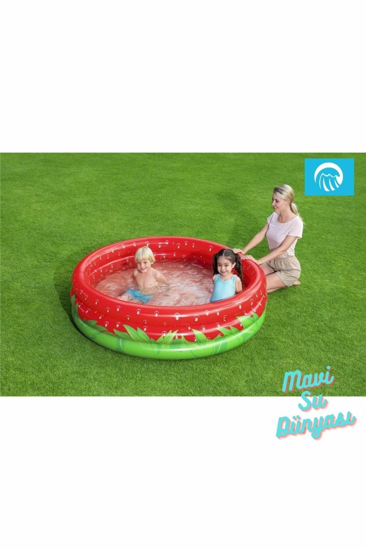 Havuz Çilek Desenli 160 Cm x 38 Cm