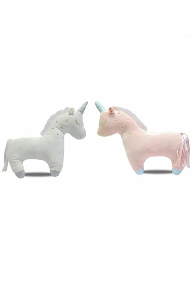 Peluş Unicorn Soft Yastık 35 Cm - Mavi Su Dünyası